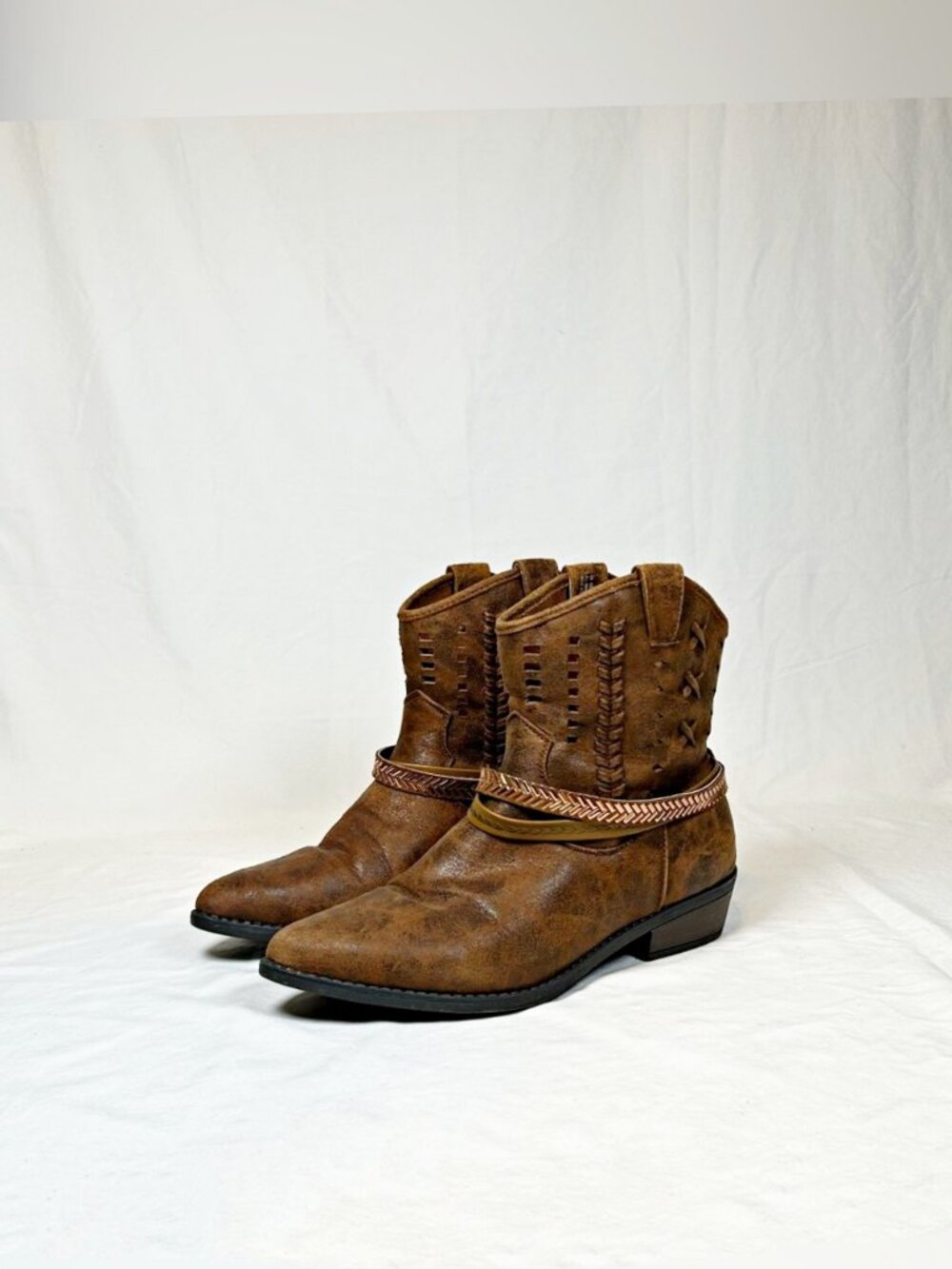 Comfort Est. C est. 1946 Brown Boho Cowgirl Western Booties Ankle Boots~9~